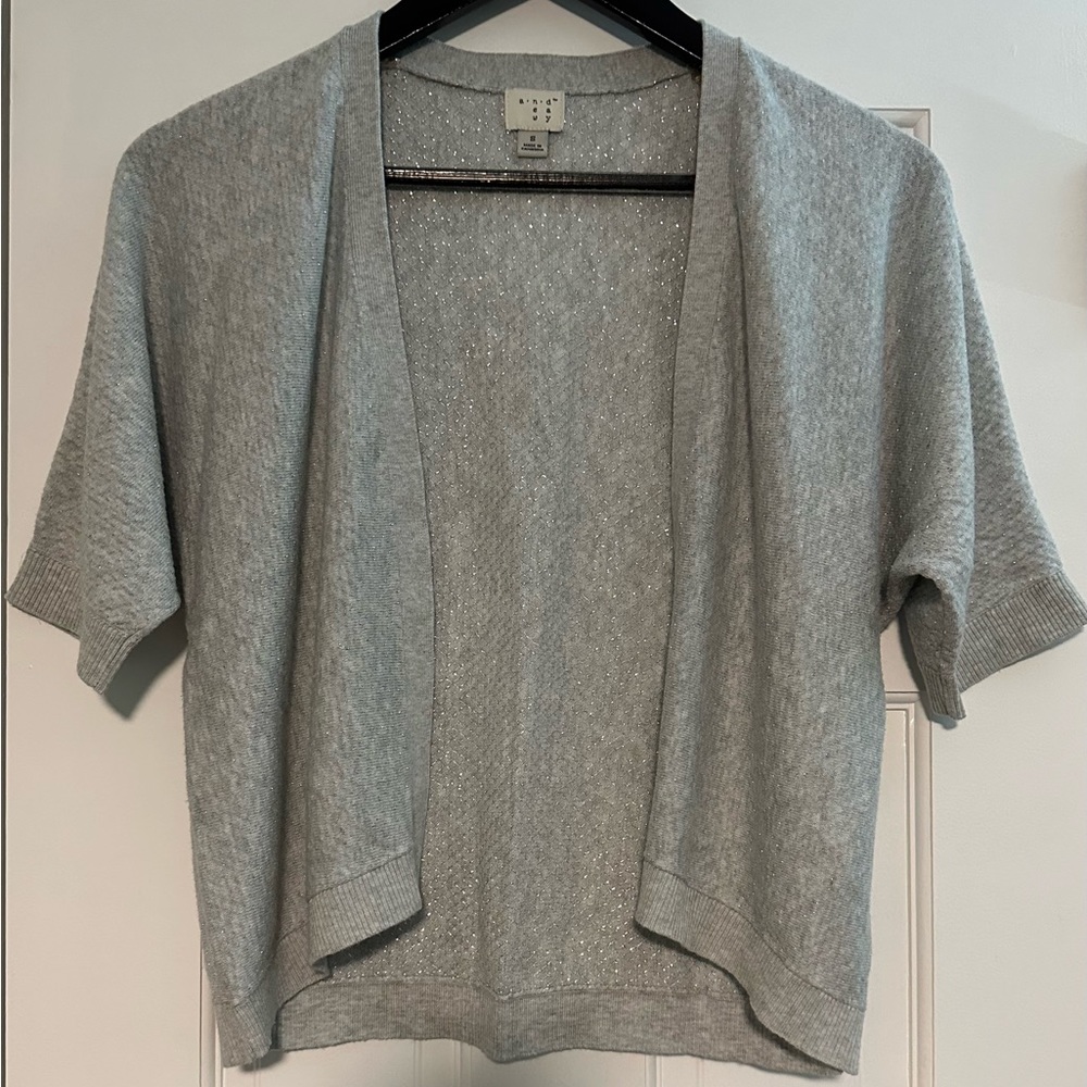 Short sleeve cardigan